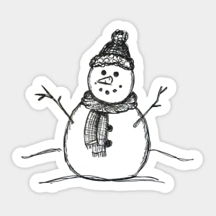 Snowman Sticker